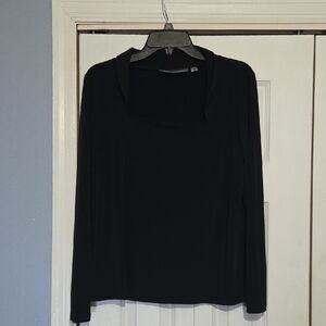 George Simonton Classic Black Long Sleeve Top Size M